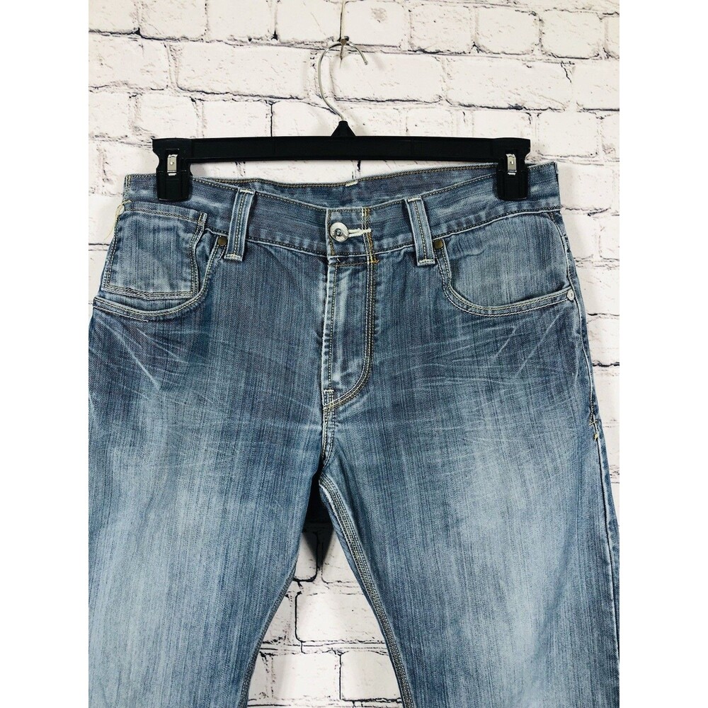 Levi's Men 514 Slim Straight Jeans Flap Pocket Medium Wash Blue Size 33x30 - Picture 2 of 6